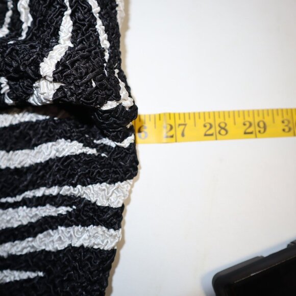 Ubu Reversible Crinkle Jacket Zebra Stripe Button Down Womens 3x Plus‎ Animal - Picture 9 of 10